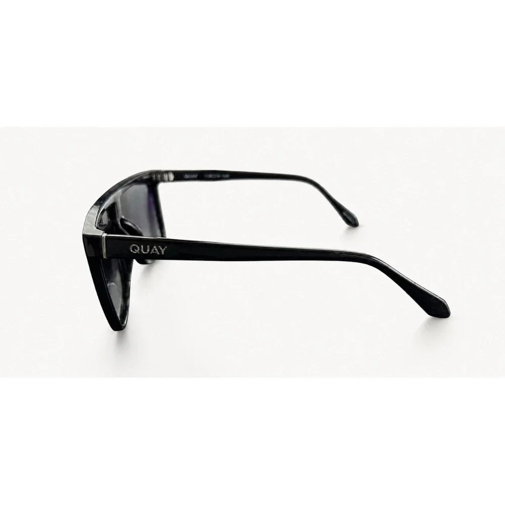 Quay Nightfall Polarized Shield Sunglasses Black Oversized summer  141 1212